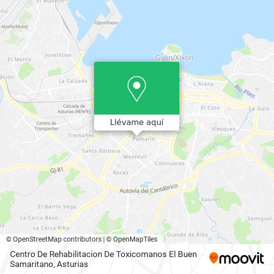 Mapa Centro De Rehabilitacion De Toxicomanos El Buen Samaritano