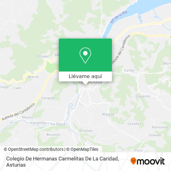 Mapa Colegio De Hermanas Carmelitas De La Caridad
