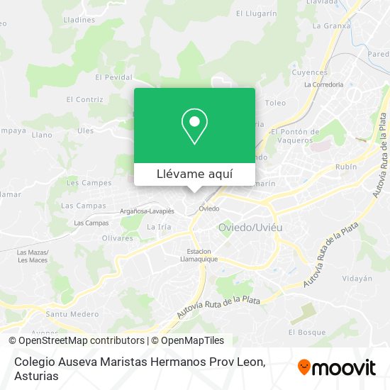 Mapa Colegio Auseva Maristas Hermanos Prov Leon