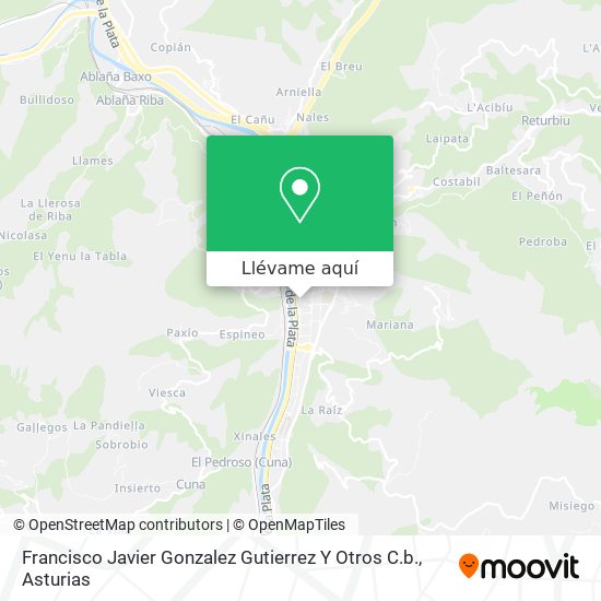 Mapa Francisco Javier Gonzalez Gutierrez Y Otros C.b.