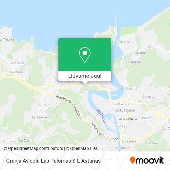 Mapa Granja Avicola Las Palomas S.l.
