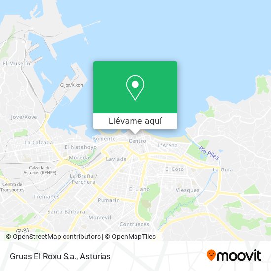 Mapa Gruas El Roxu S.a.