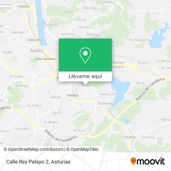 Mapa Calle Rey Pelayo 2