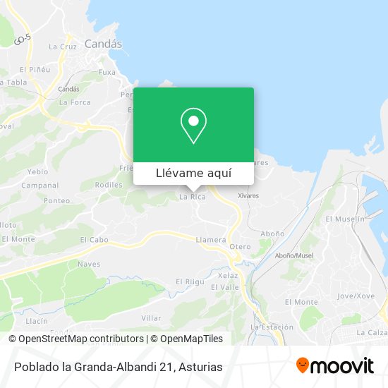 Mapa Poblado la Granda-Albandi 21