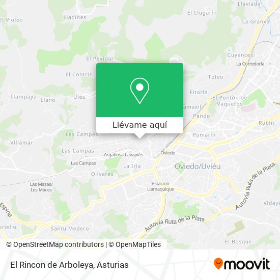 Mapa El Rincon de Arboleya
