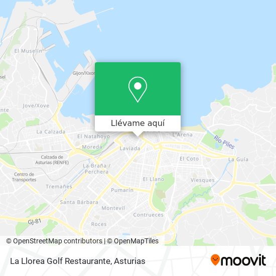 Mapa La Llorea Golf Restaurante