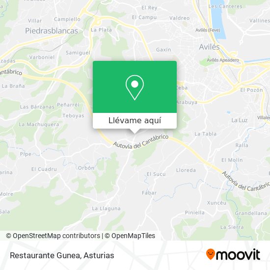 Mapa Restaurante Gunea