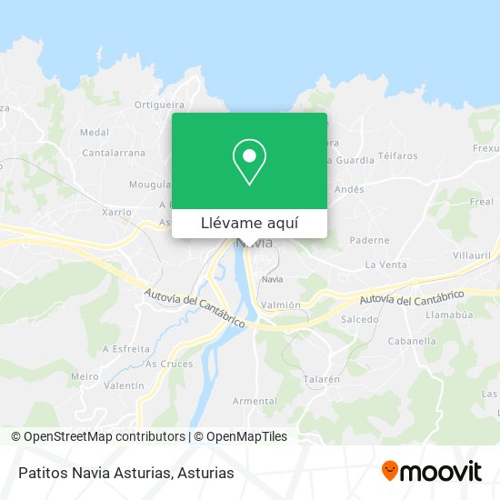 Mapa Patitos Navia Asturias