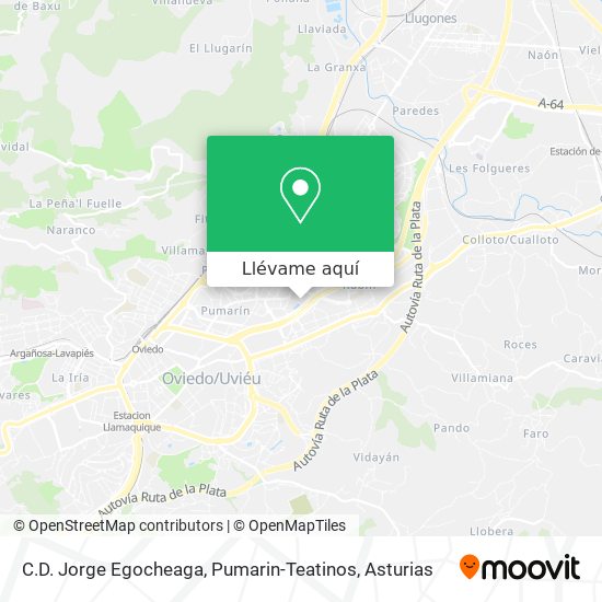Mapa C.D. Jorge Egocheaga, Pumarin-Teatinos