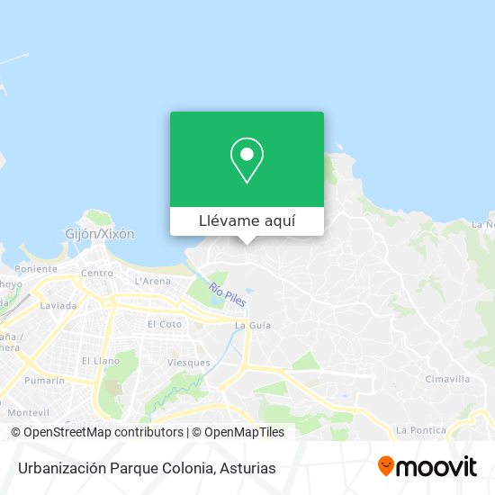 Mapa Urbanización Parque Colonia