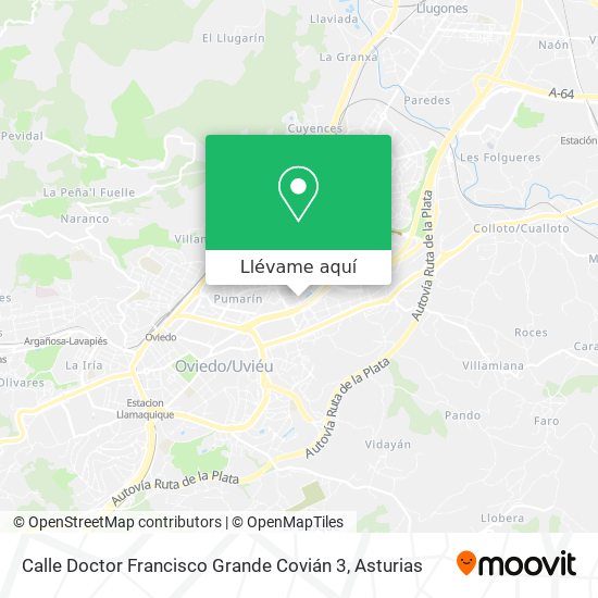 Mapa Calle Doctor Francisco Grande Covián 3