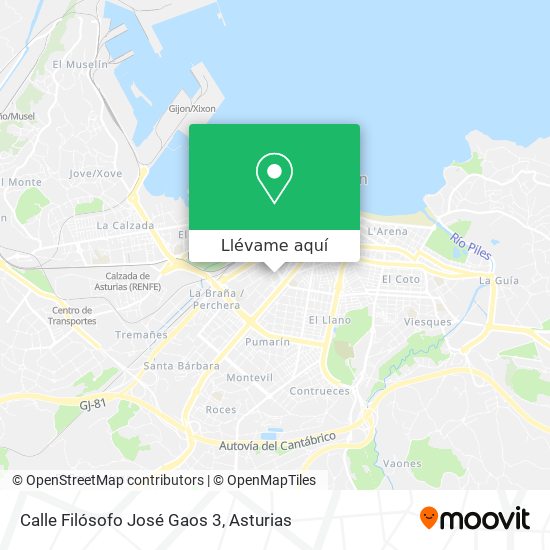 Mapa Calle Filósofo José Gaos 3