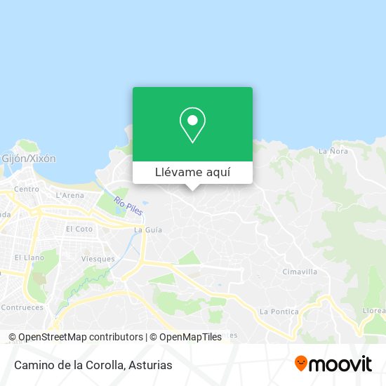 Mapa Camino de la Corolla