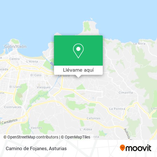 Mapa Camino de Fojanes