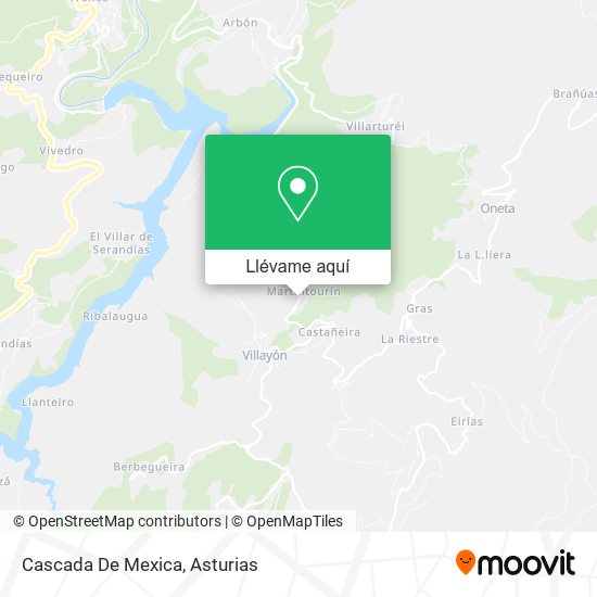 Mapa Cascada De Mexica