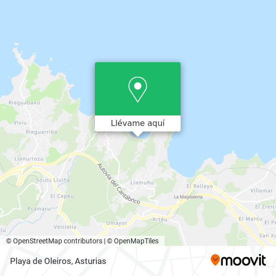Mapa Playa de Oleiros