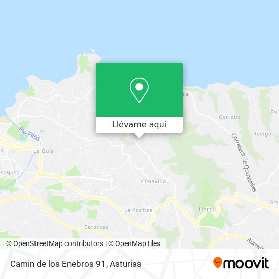 Mapa Camin de los Enebros 91