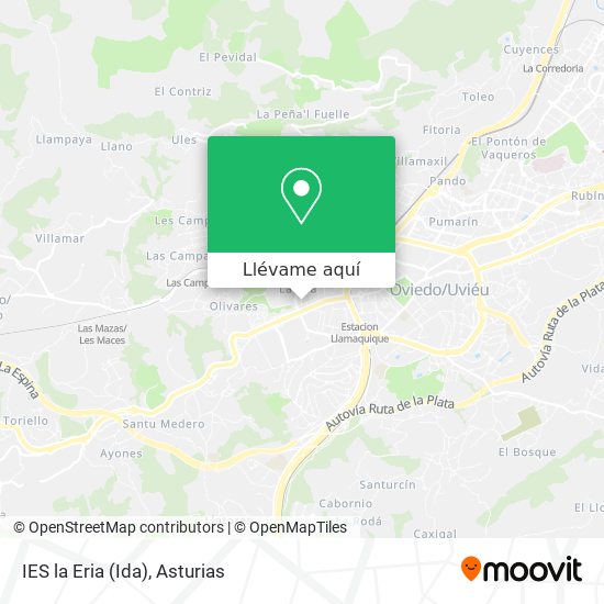 Mapa IES la Eria (Ida)