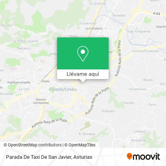 Mapa Parada De Taxi De San Javier