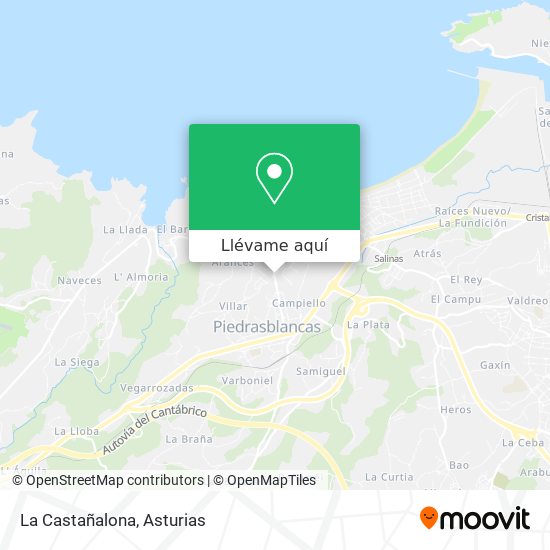 Mapa La Castañalona