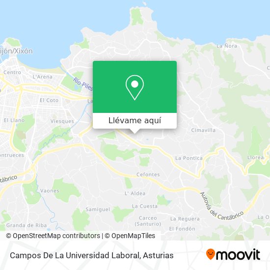 Mapa Campos De La Universidad Laboral