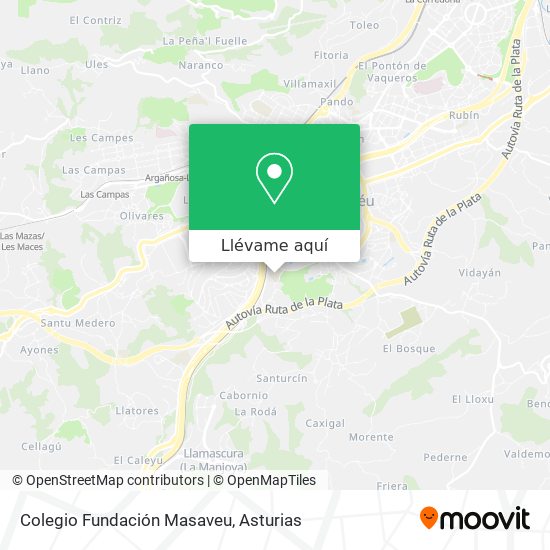 Mapa Colegio Fundación Masaveu