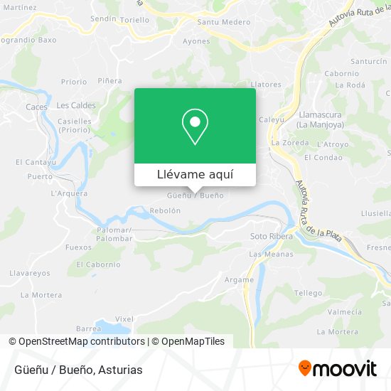 Mapa Güeñu / Bueño