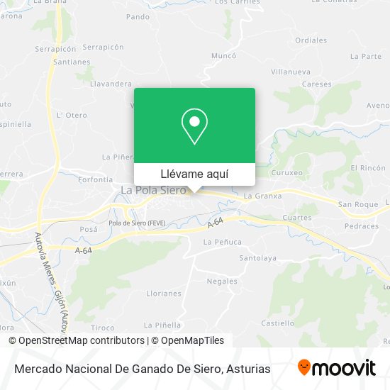 Mapa Mercado Nacional De Ganado De Siero