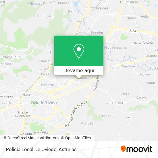 Mapa Policia Local De Oviedo