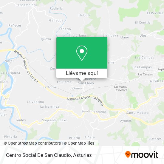 Mapa Centro Social De San Claudio