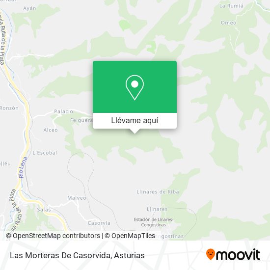 Mapa Las Morteras De Casorvida