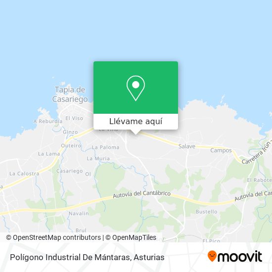 Mapa Polígono Industrial De Mántaras