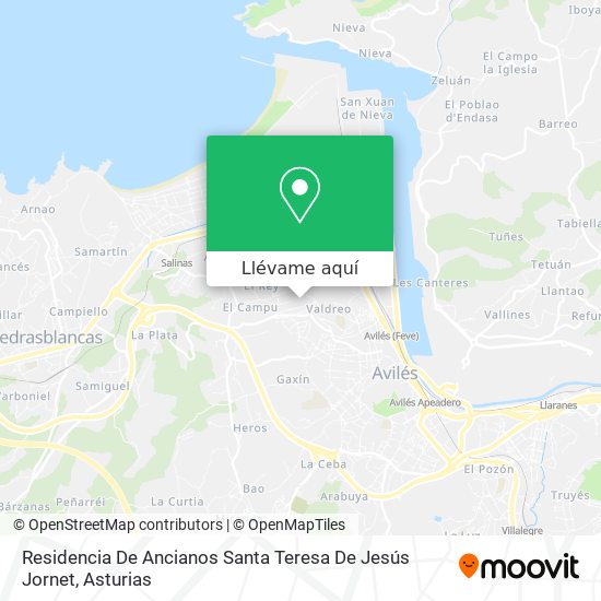 Mapa Residencia De Ancianos Santa Teresa De Jesús Jornet
