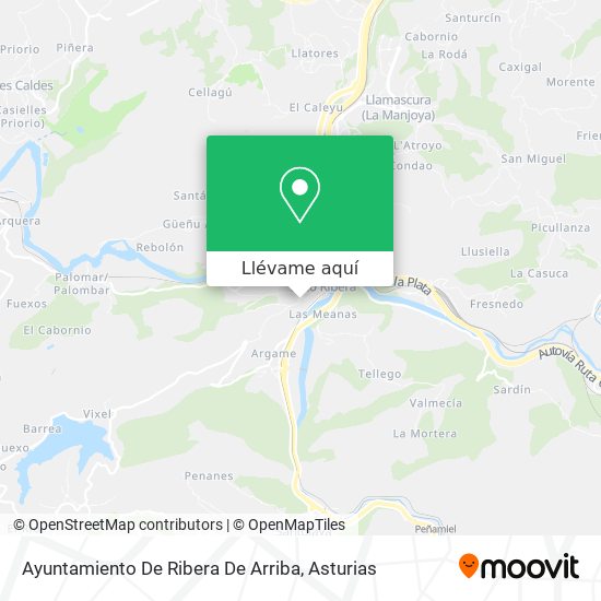 Mapa Ayuntamiento De Ribera De Arriba