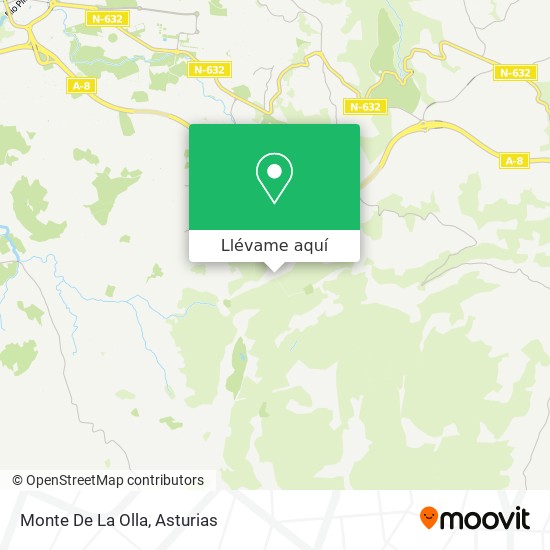 Mapa Monte De La Olla