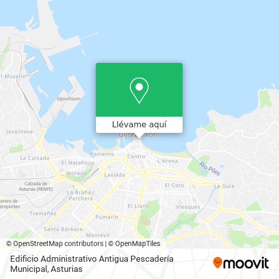 Mapa Edificio Administrativo Antigua Pescadería Municipal