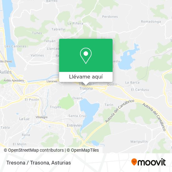 Mapa Tresona / Trasona