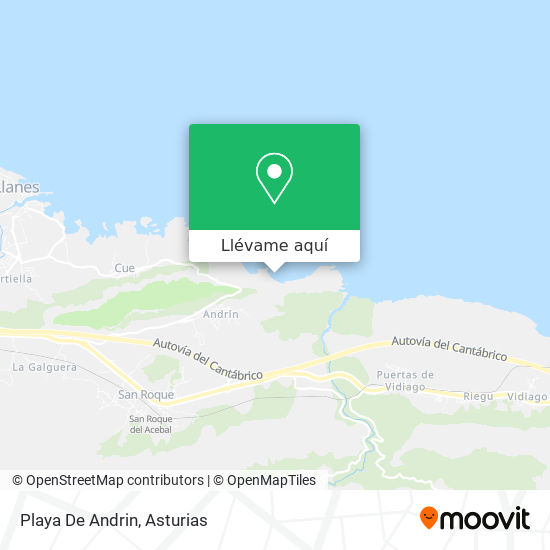 Mapa Playa De Andrin