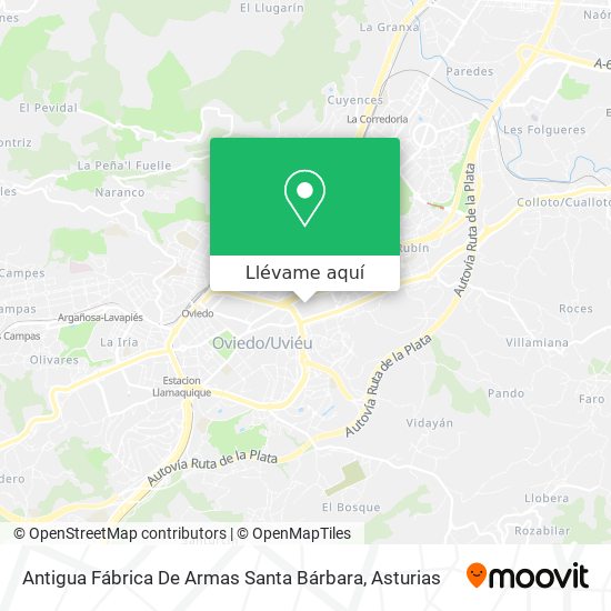 Mapa Antigua Fábrica De Armas Santa Bárbara