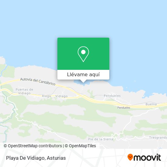 Mapa Playa De Vidiago