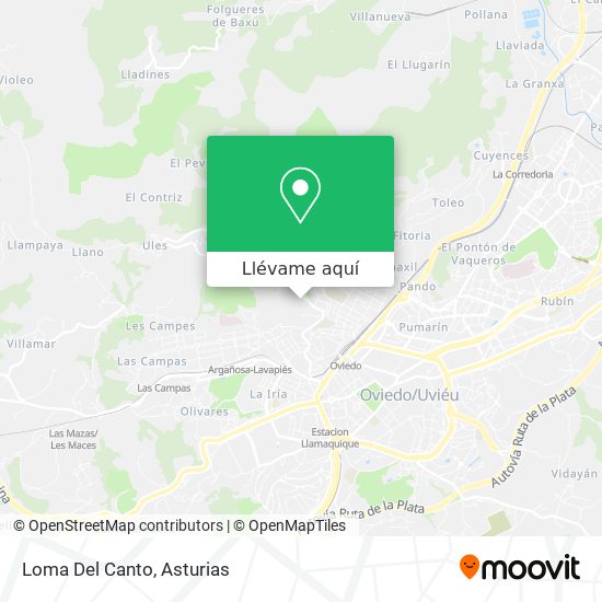 Mapa Loma Del Canto