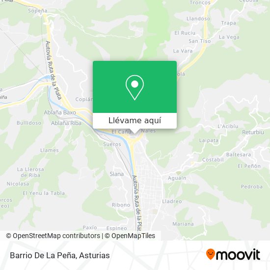 Mapa Barrio De La Peña