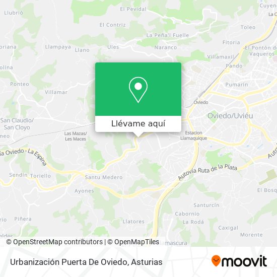 Mapa Urbanización Puerta De Oviedo