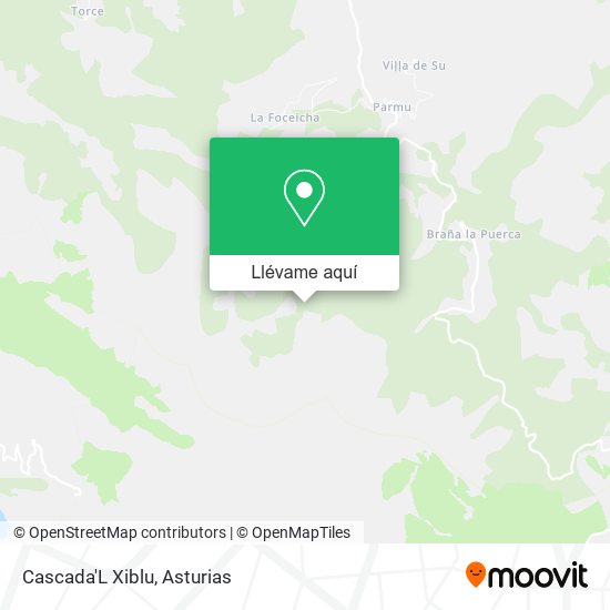 Mapa Cascada Del Xiblu