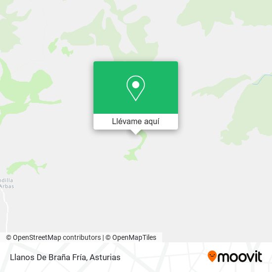 Mapa Llanos De Braña Fría