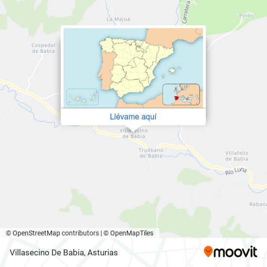 Mapa Villasecino De Babia