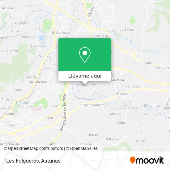 Mapa Les Folgueres