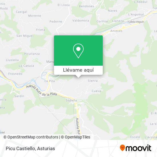 Mapa Picu Castiello