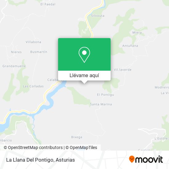 Mapa La Llana Del Pontigo