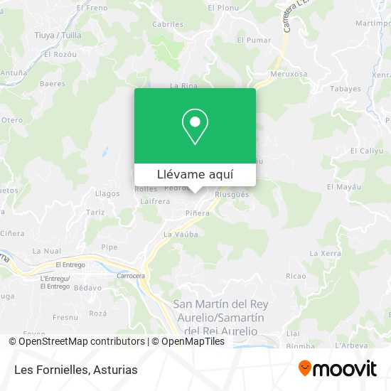 Mapa Les Fornielles